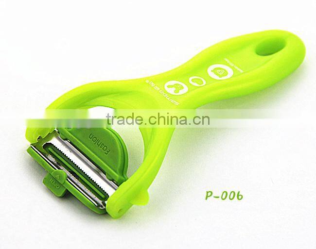 P007 Kasun Y shpae swiss julienne peeler with maganet can stand on fridge