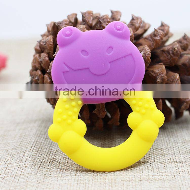 100% Food grade silicone baby teether toys,silicone baby teether with factory price