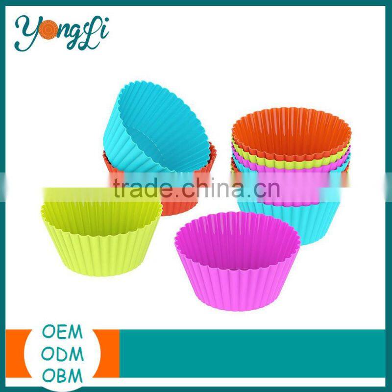 Round Cake, Bread Molds, Icing Decorator Spatula & Pastry Brush Silicone Bakeware Baking Set Cupcake
