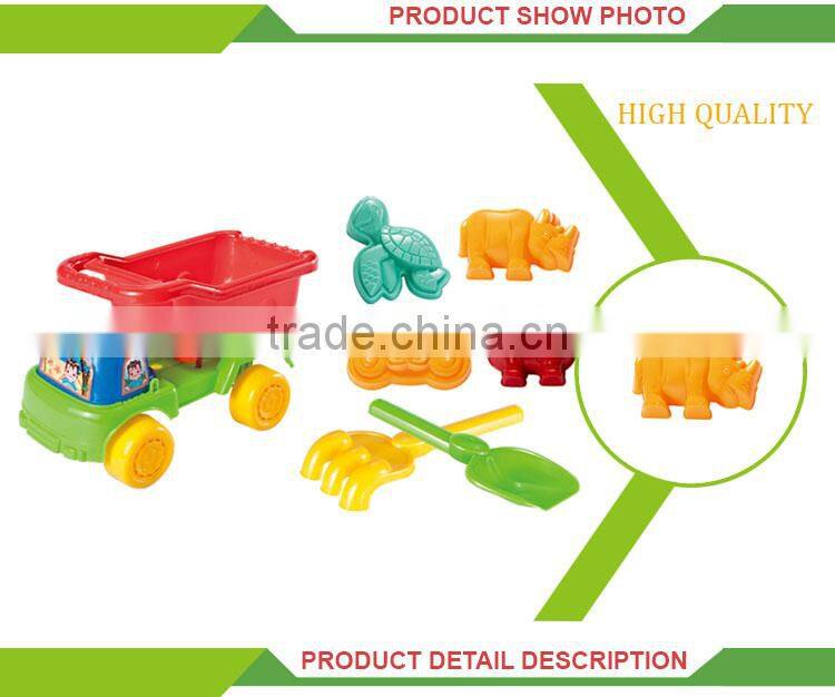 Hot selling summer beach toys kids cheap plastic toy trucks
