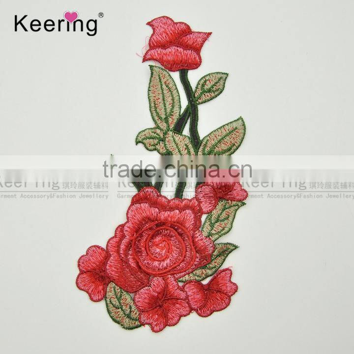 Factory Wholesale Fashion Flower Clothing Embroidery Patch Fabric Accessories Craft WEF-758