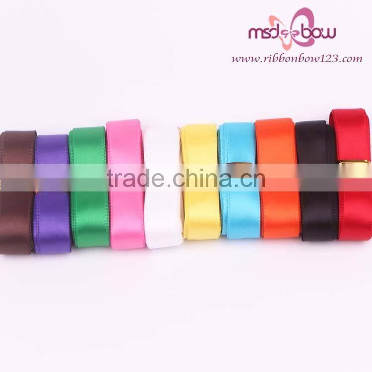 Factory wholesale low price printed single face satin ribbon factory in china