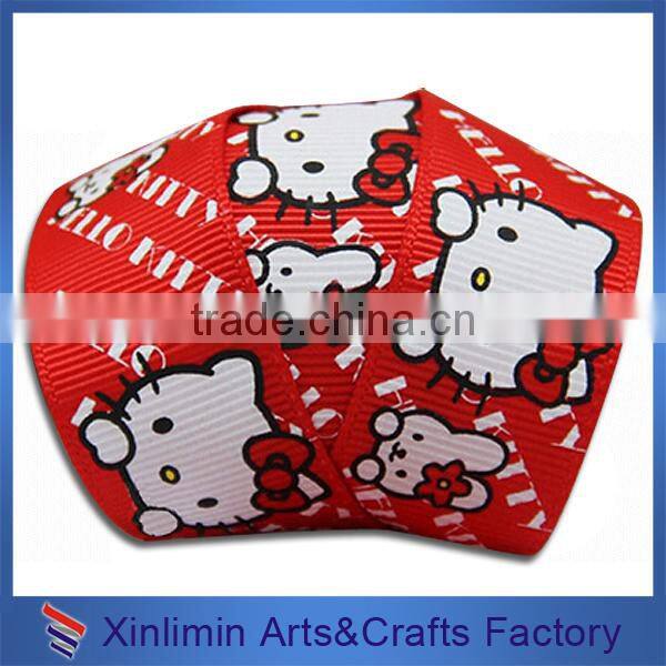Xiamen High Quality Custom Cheap Printed Grosgrain Single Face Ribbon