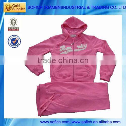 Korean wholesale cheap hoody women latest design tracksuit stocklot