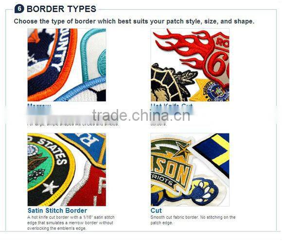 china cheap beautiful custom woven embroidery print patches label
