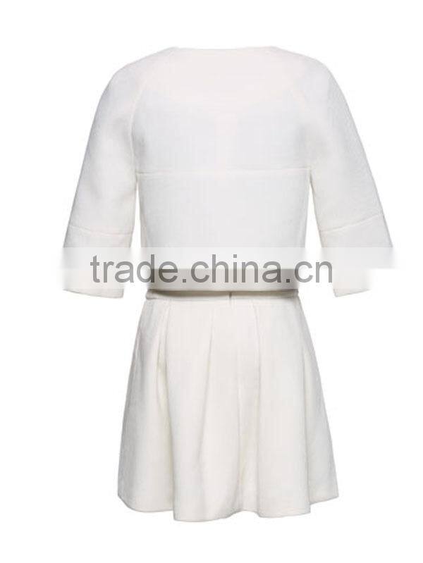 latest design new style pocket fake two pieces junior winter clothing