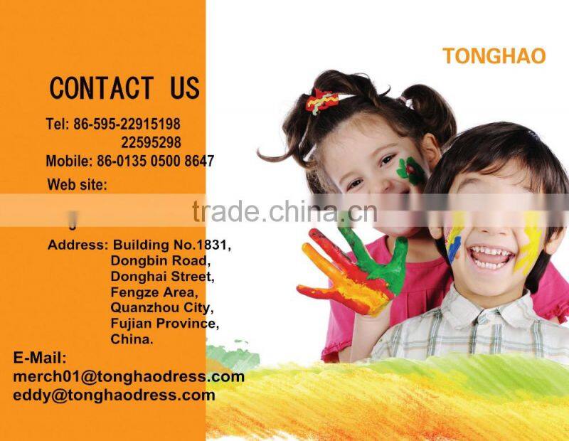 hot sale Floral Children Wear Striped Cotton Baby Girl Dress