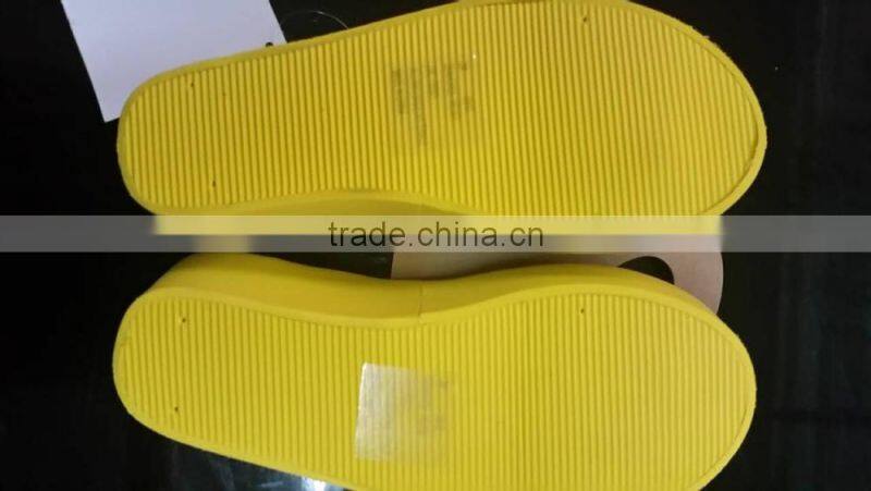 Yellow black children LED slippers excess surplus stock