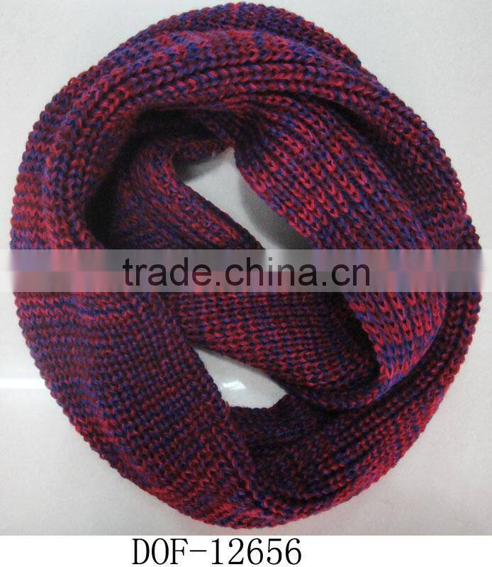 Fashion lady fantasy wave neck acrylic loop scarf