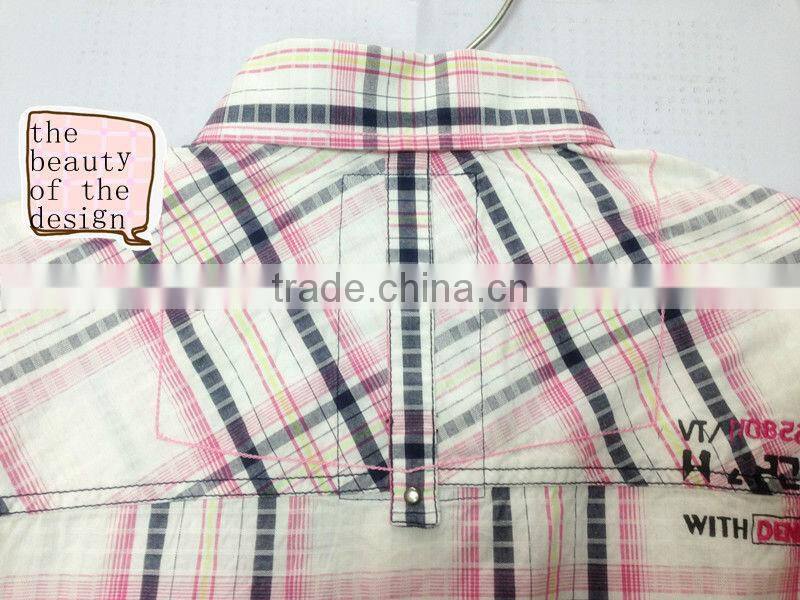 Men's yarn dyed check shirt