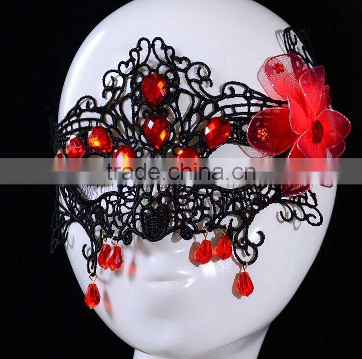 Halloween Masquerade Party Masks,White Lace Mask,Dancing Half Face Veils