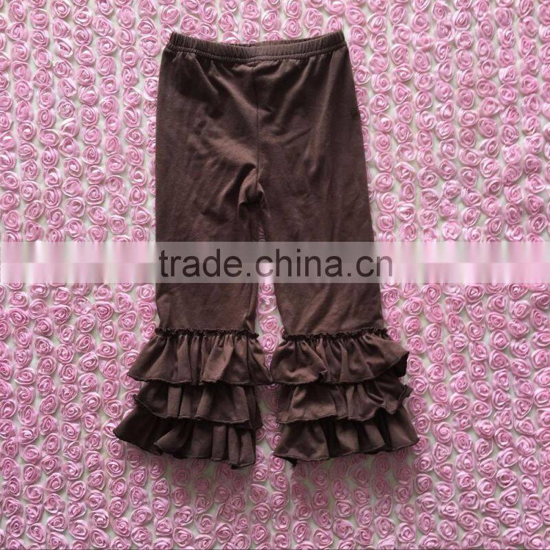 Persnickety Spring Cotton Girls Ruffle Pants Wholesale Baby Triple Ruffles Baby Pants