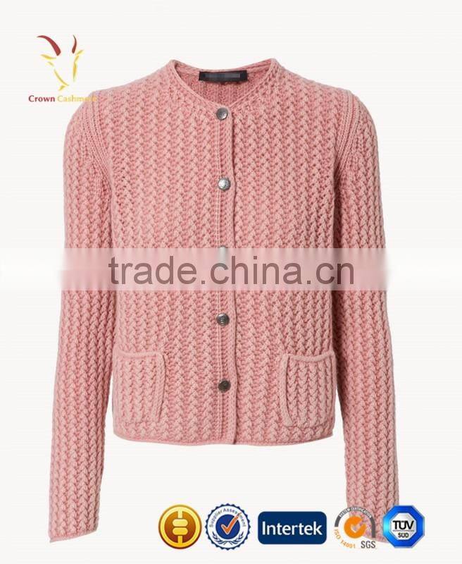 Hot Sale Knitted Laides Wool Winter Coat