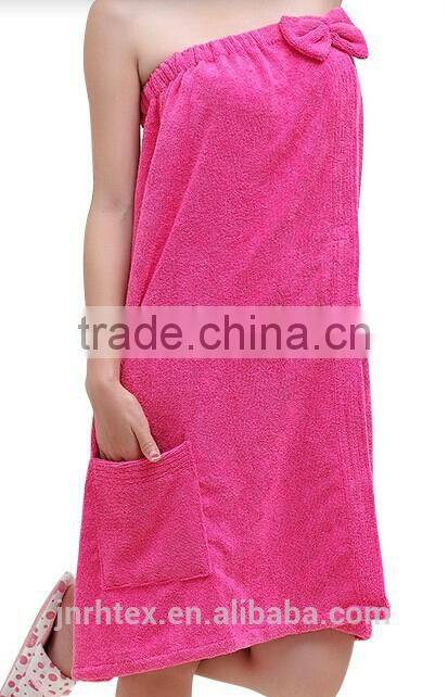 New custom 100% cotton bath dress made in china