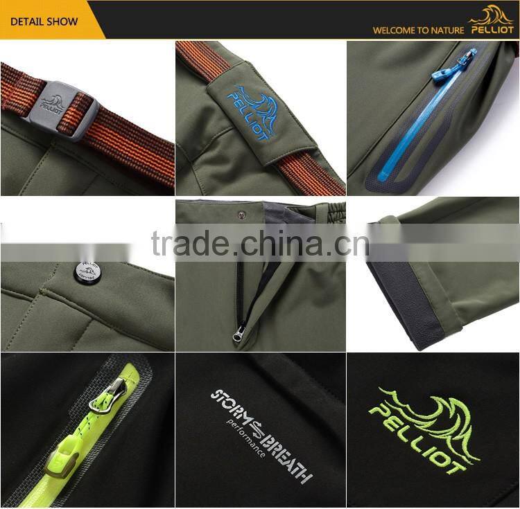 2017 spring custom made waterproof softshell hunting pants