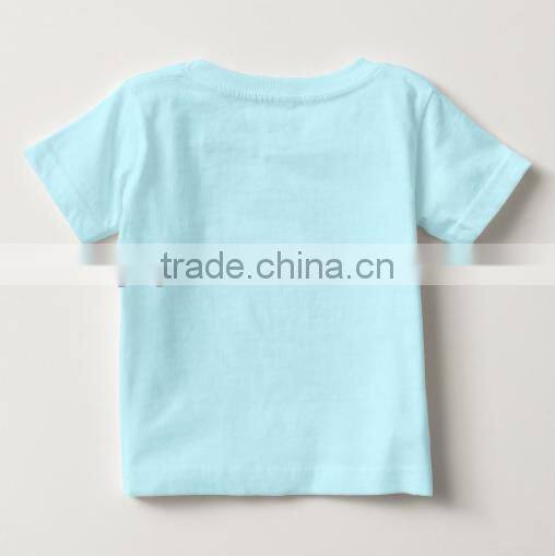 2016 wholesale infant baby children customized printed cotton t-shirt