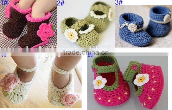 cotton yarn baby to crochet handmade crochet baby girl shoes