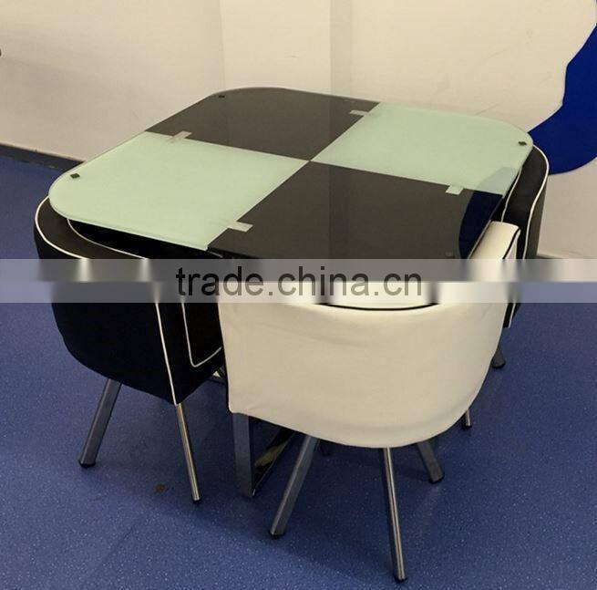 Simple style dining table set / luxury sectional dining table and chair