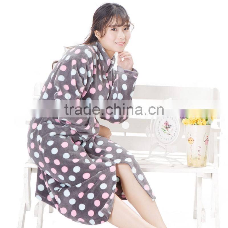 Sexy Coral Floral robe for Women
