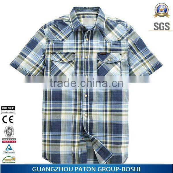 100% cotton fabric wholesale clothing mens shirts different colors available