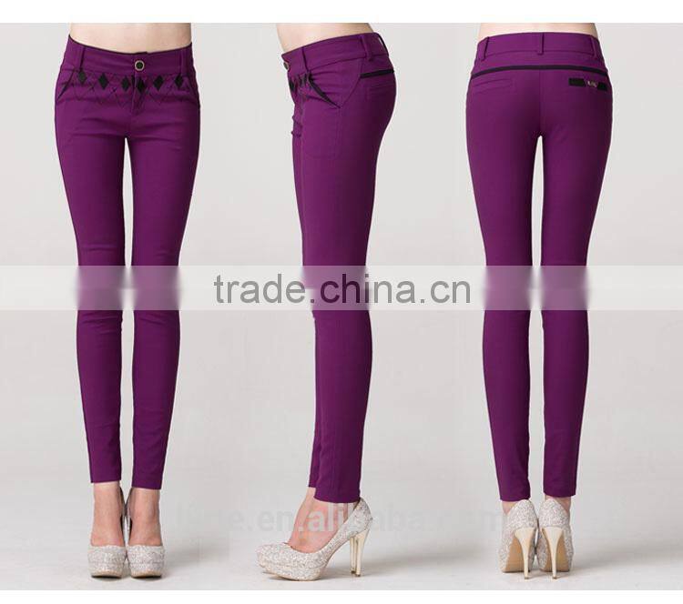 New product Promotion casual tight 98 cotton 2 spandex pants