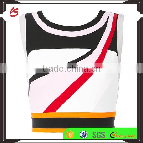 2017 new style custom made sexy Seamless Stretch Yoga sport bra ladies fashion cropped top