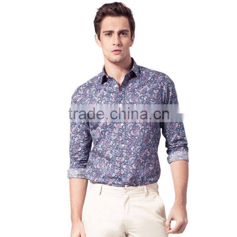 Men's Paisley causal shirt