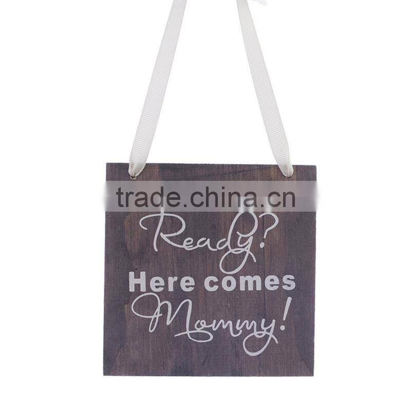 Wedding Celebration Decoration Laser Words Wood Square Board Craft