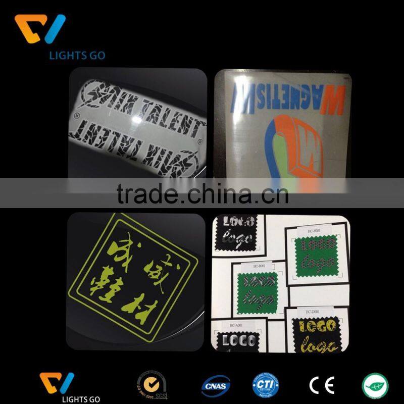 China supplier 3m glow in the dark screen print reflective transfer film for garments and shoes logos