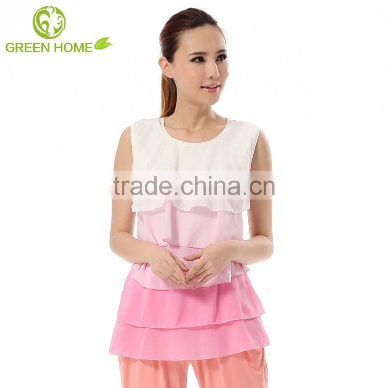 comfortable sleeveless light color breastfeeding clothes Wholesale maternity clothes nursing tops