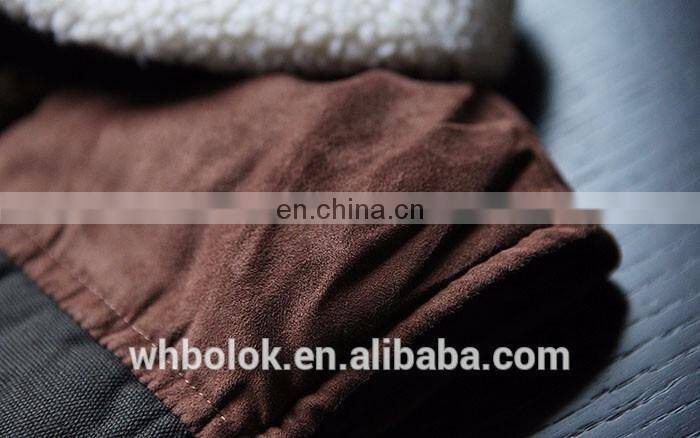 Custom label Hot sales Mens cotton winter waistcoat fleece collar stylish man vest