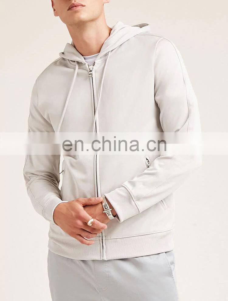 Wholesale Sports Style Casual Plain Blank Zip Up Hoodies For Men