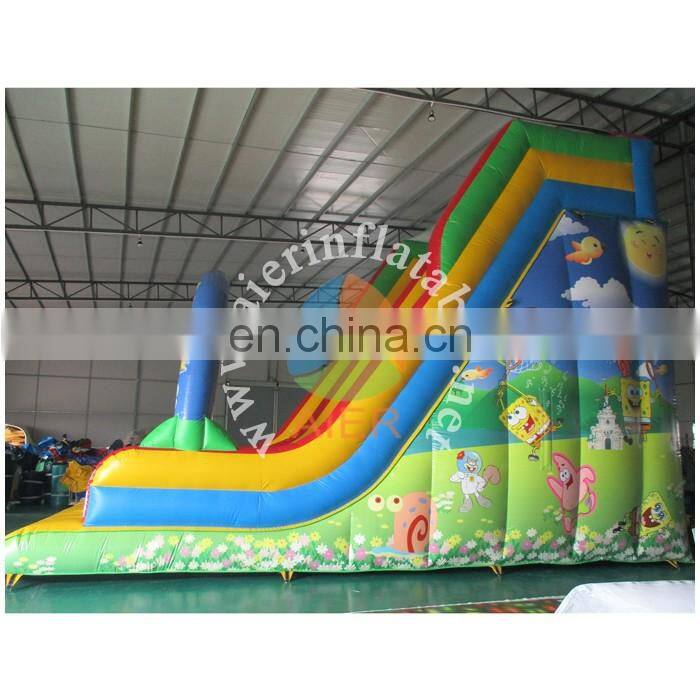 Full print bob inflatable slide