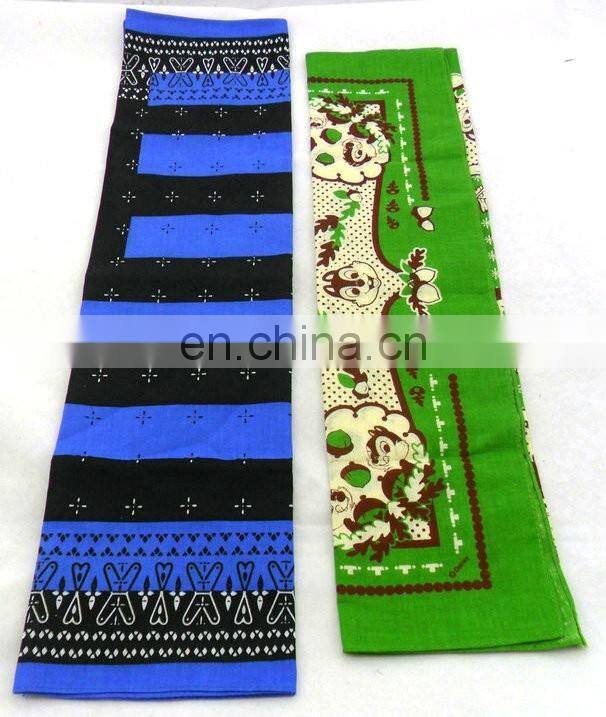 custom high quality promotional cotton red printing bandana