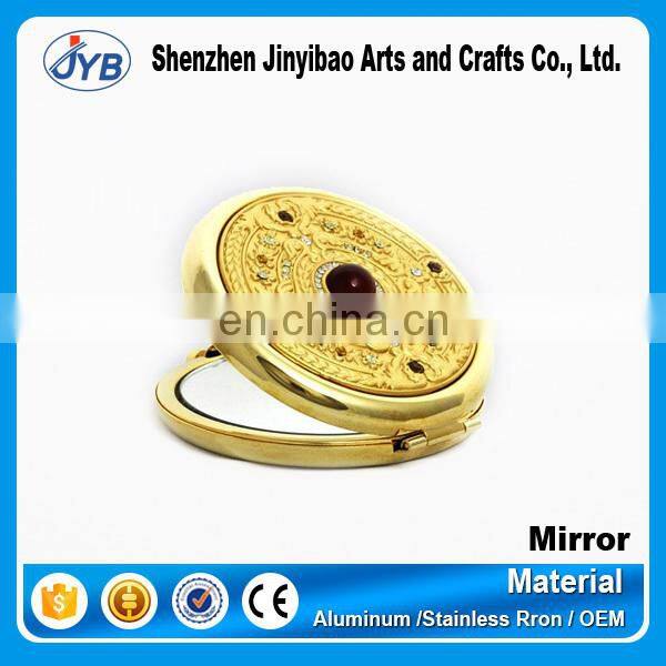 Custom wholesale folding jeweled makeup mirror