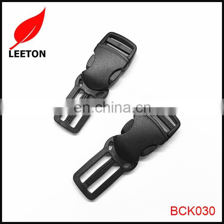 Factory supply 20mm plastic side release buckle with 25mm tri-glide buckle