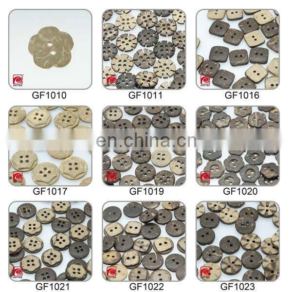 Square beautiful coconut buttons hang tags