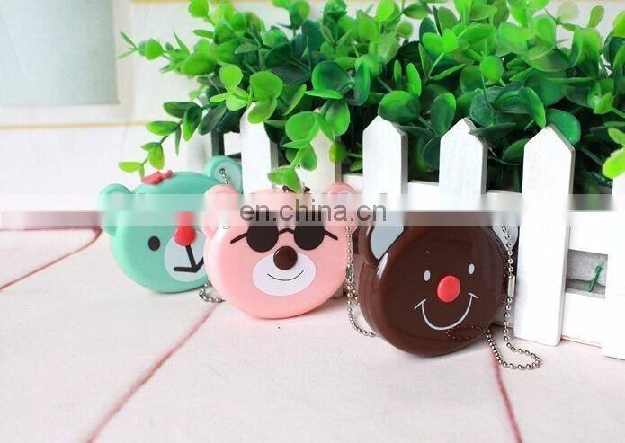 Bear Cartoon Body Measuring Tape Locking Pin and Push-Button Retraction