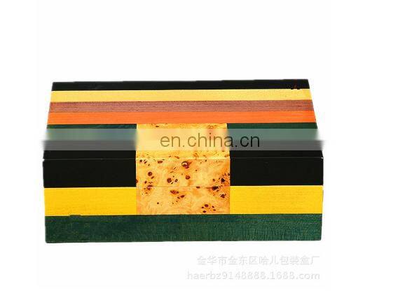 Custom 10 pack temperature humidifier cigar box cedar cigarette box piano paint box
