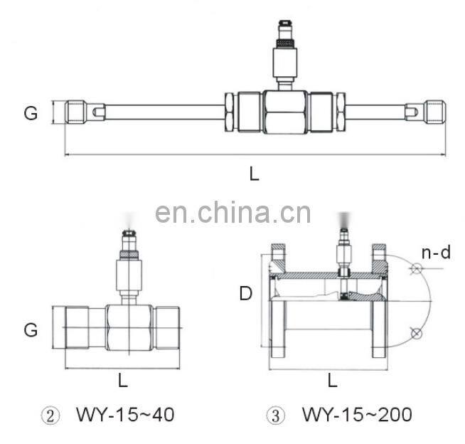 GOGO Liquid Impeller Pure Water digital turbine flow meter