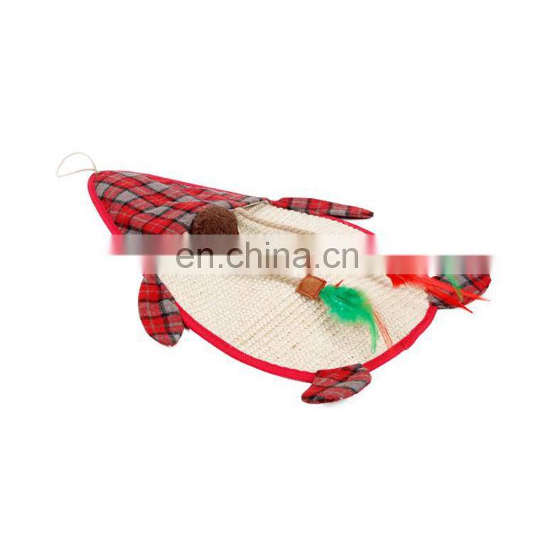 Hot selling good quality new design Polyester lovely soft cat toys,cat scratch board