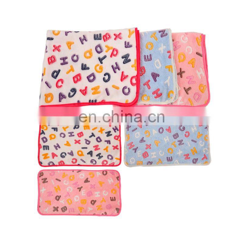 Pet Dog Blanket Warm Fleece Fabric Mat Paw Print for Small and Medium Dogs Blanket