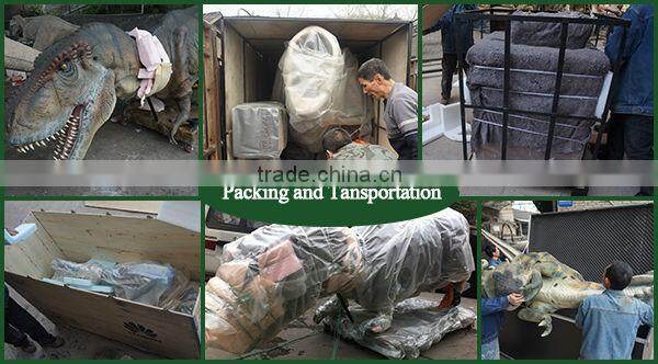 Lisaurus-LA Life size dinosaur bench for dinosaur garden decoration