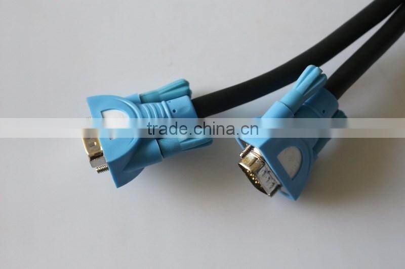 factory price gold plated 15pin vga cable from dongguan