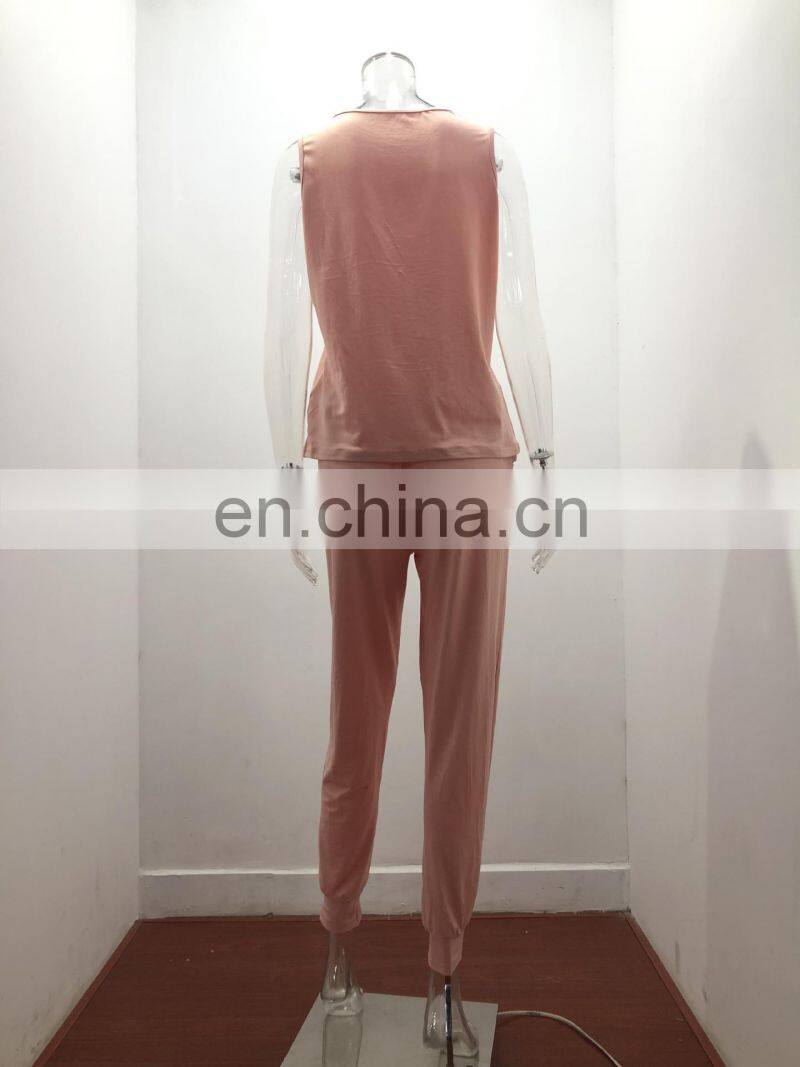 New Products 2021 Ladies Long Sleeve Bodysuit Jumpsuit 3 Piece Set Ladies Stacking Jogging Set