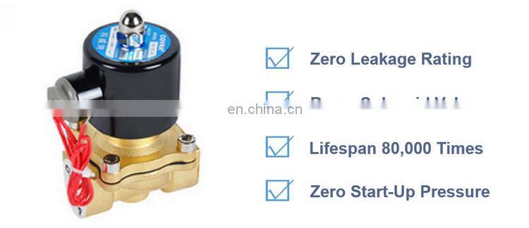COVNA 2 Way 12 Volt 24 Volt Stainless Steel Brass Electric Water Air Valve