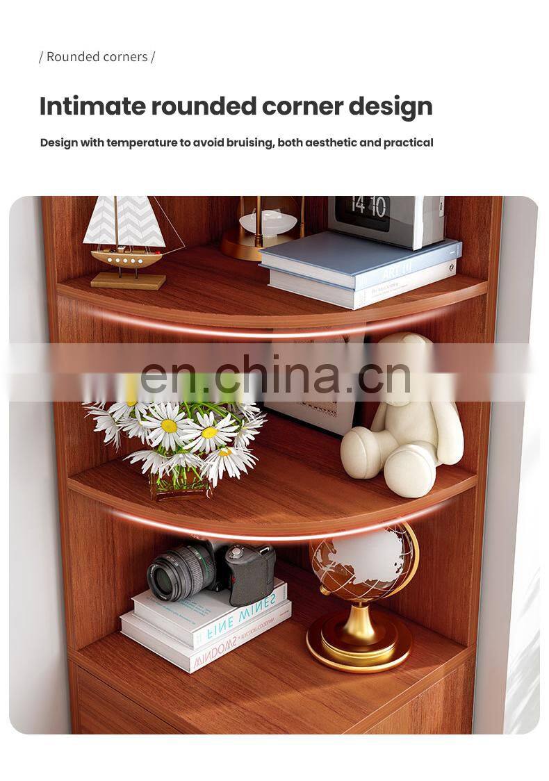 Home modern design Multifunctional furniture Quality Corner Cabinet Living Room Solid Wood Corner Cabinet