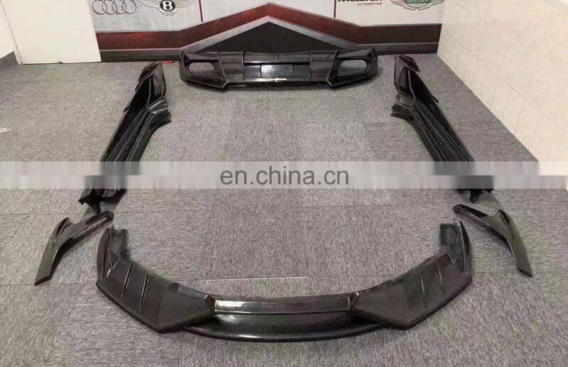 Runde Carbon Fiber Material For Lamborghini Huracan LP610 Mansory Style Body Kit Front Lip Rear Lip Side Skirts Spoiler