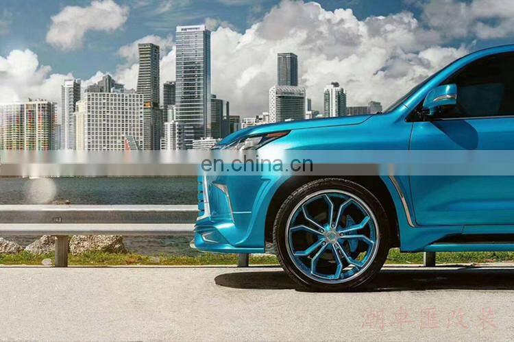 Runde Car Modification For Lexus LX570 2016 Upgrade WALD Style Wide Body Kit Front lip Rear lip Wheel Spoiler