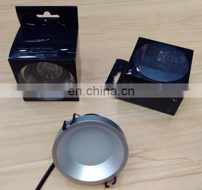 ALLWAY 5w recessed led spot light colorful ring hotel spotlight